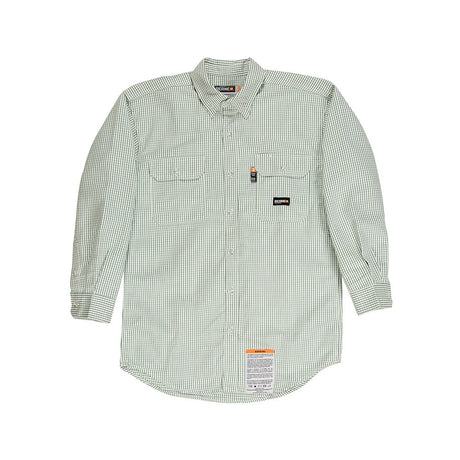 Berne FRSH21 FR Button - Down Plaid Work Shirt - Gorvex.com