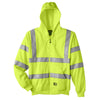 Berne HVF021 Class 3 Hi Vis Hooded Sweatshirt with Poly Mesh Lining - Gorvex.com