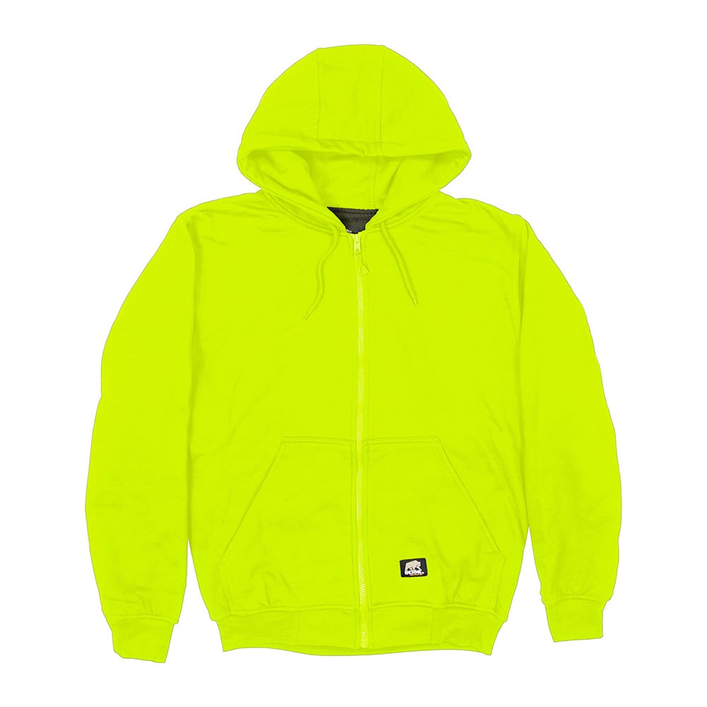 Berne HVF101 Heritage Hi Vis Hooded Sweatshirt with Thermal Lining - Gorvex.com