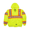 Berne HVJ571 Class 3 Hi Vis Hooded Jacket with Taffeta Lining - Gorvex.com