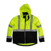 Berne HVJS206 Class 3 Hi Vis Softshell Jacket with Zip Pockets - Gorvex.com