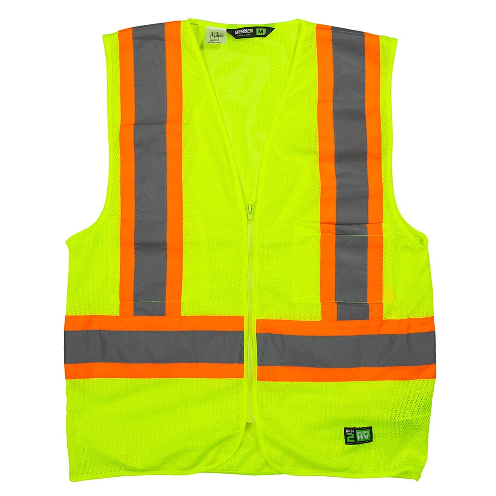 Berne HVV046 Class 2 Hi Vis Vest with Chest Pocket - Gorvex.com