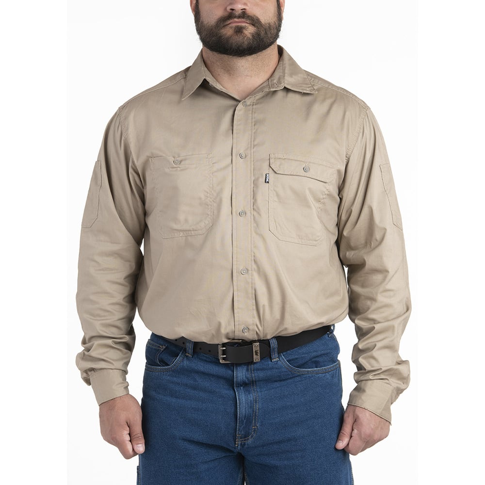 Berne SH21 Men's Lightweight Canvas Utility Shirt - Gorvex.com