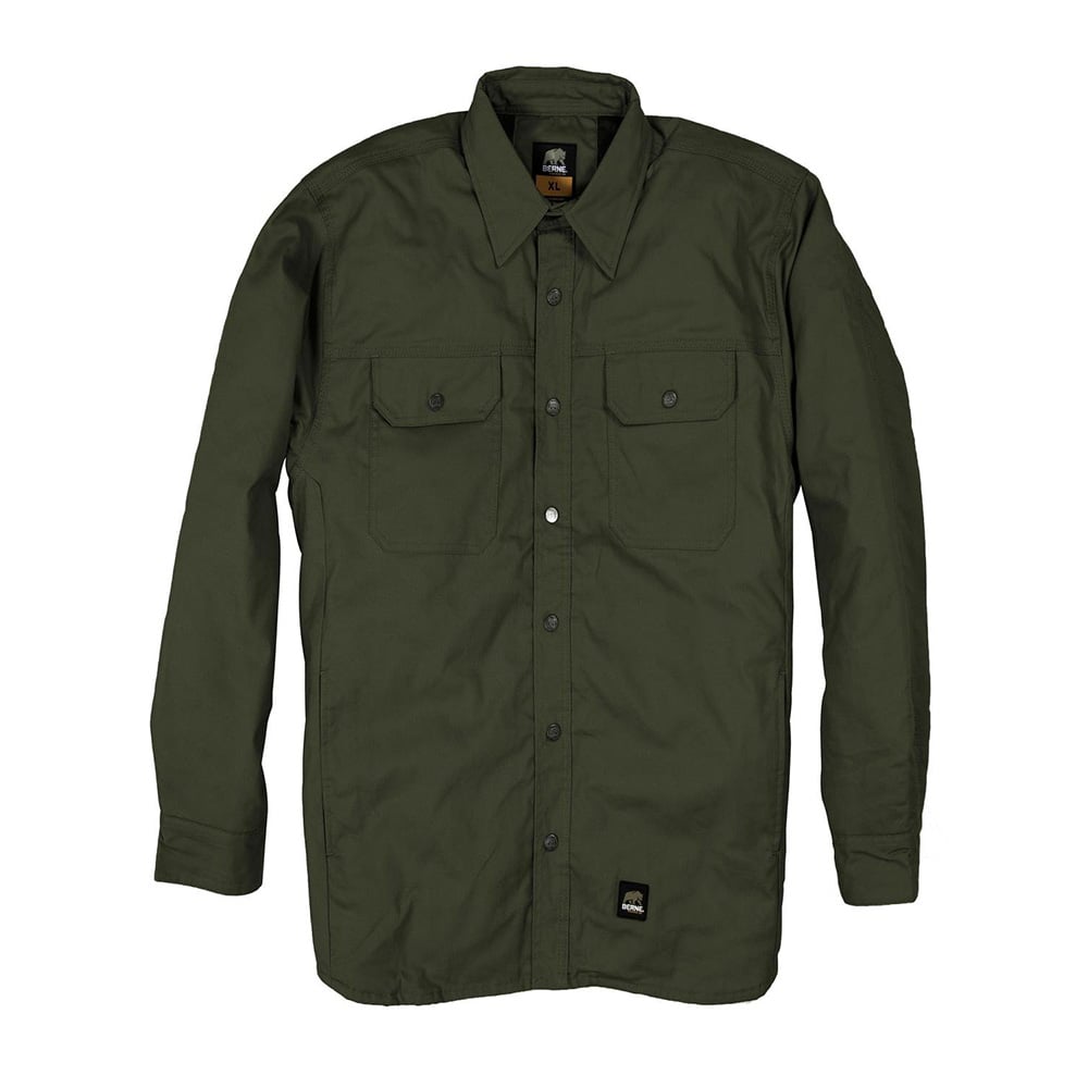 Berne SH67 Men's Caster Shirt Jacket with Snap Front Closure - Gorvex.com