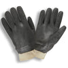 Black 2 - Dipped Sandpaper Grip PVC Gloves/Jersey Lined + Knit Wrist, 1 dozen (12 pairs) - Gorvex.com