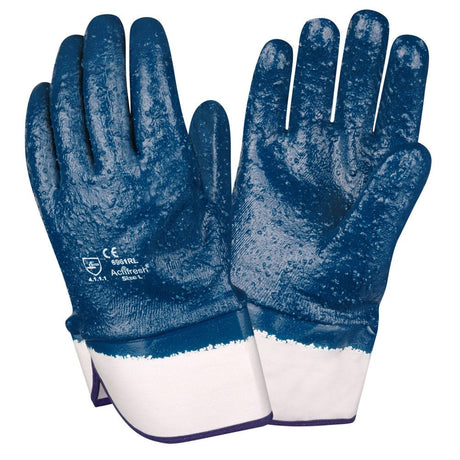 Brawler™ Heavy Rough Full Finish Supported Nitrile Glove, Jersey Lined, 1 dozen (12 pairs) - Gorvex.com