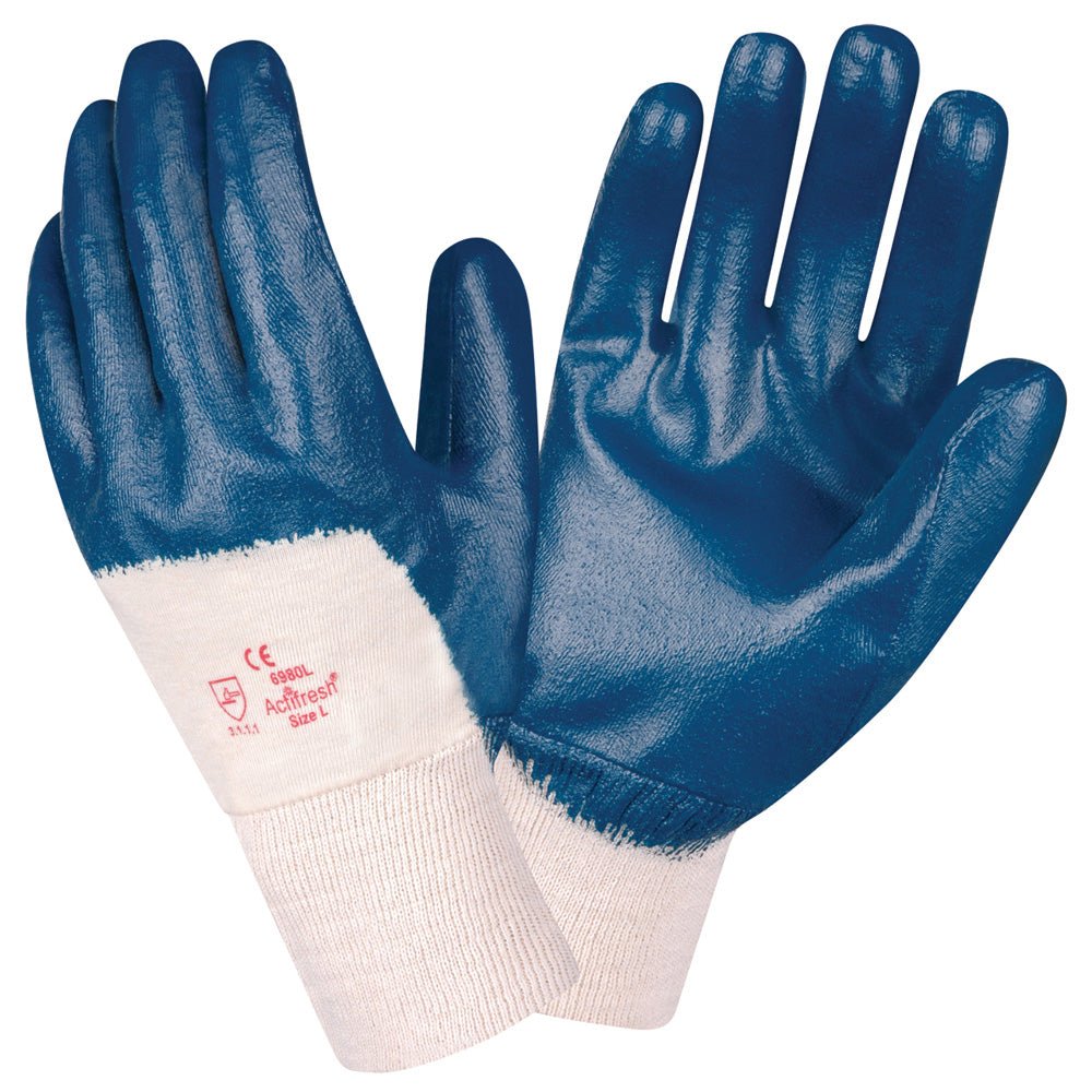 Brawler II™ Palm Coated Premium Supported Nitrile Glove, Smooth Finish, 1 dozen (12 pairs) - Gorvex.com