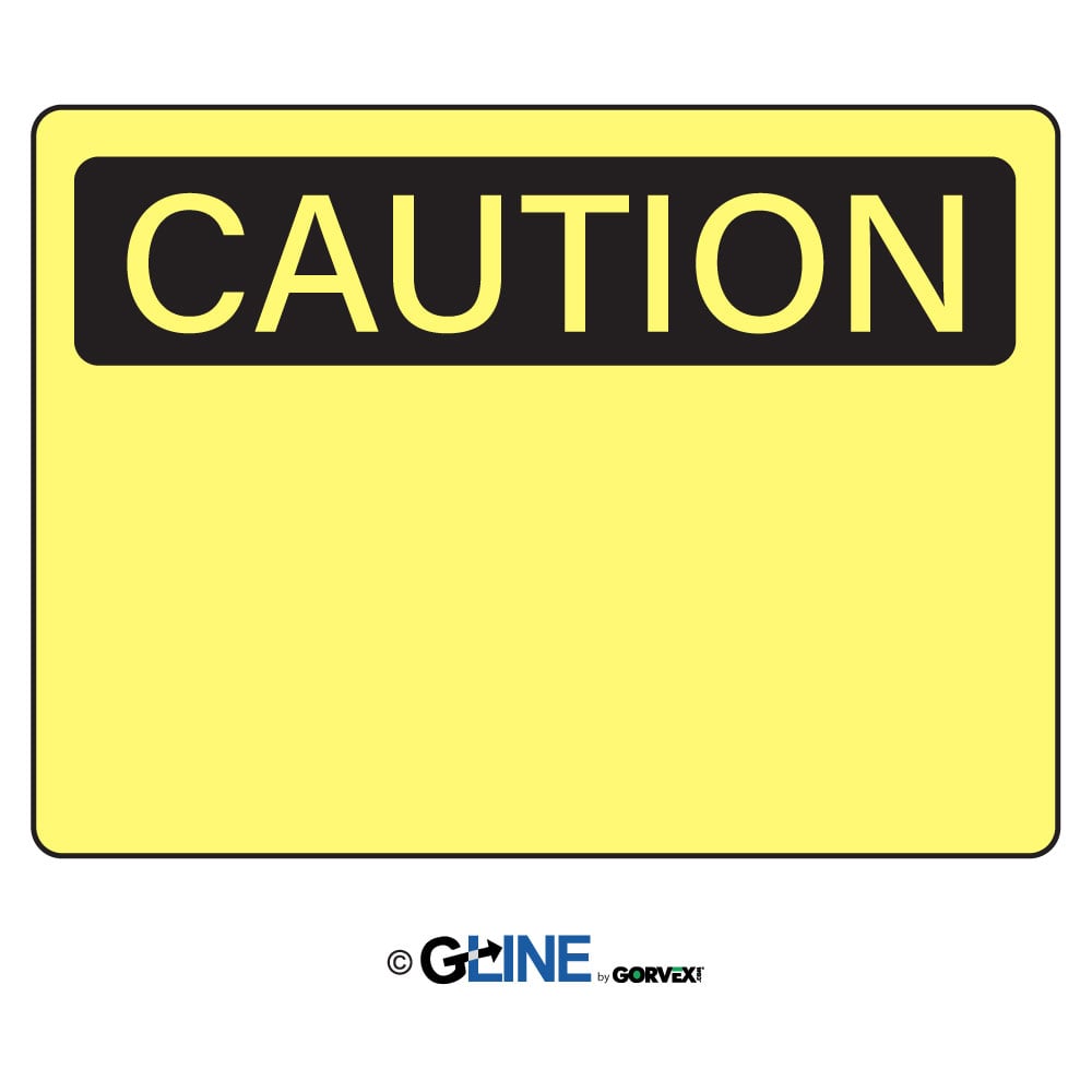 Caution Blank - Caution Sign