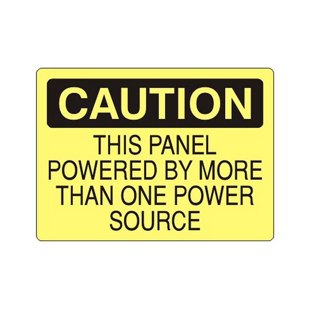 Panel Powered by Power Source Sign - Gorvex.com