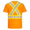 Portwest CA110 Class 2 X-Back Short Sleeve T-Shirt with Contrast Tape