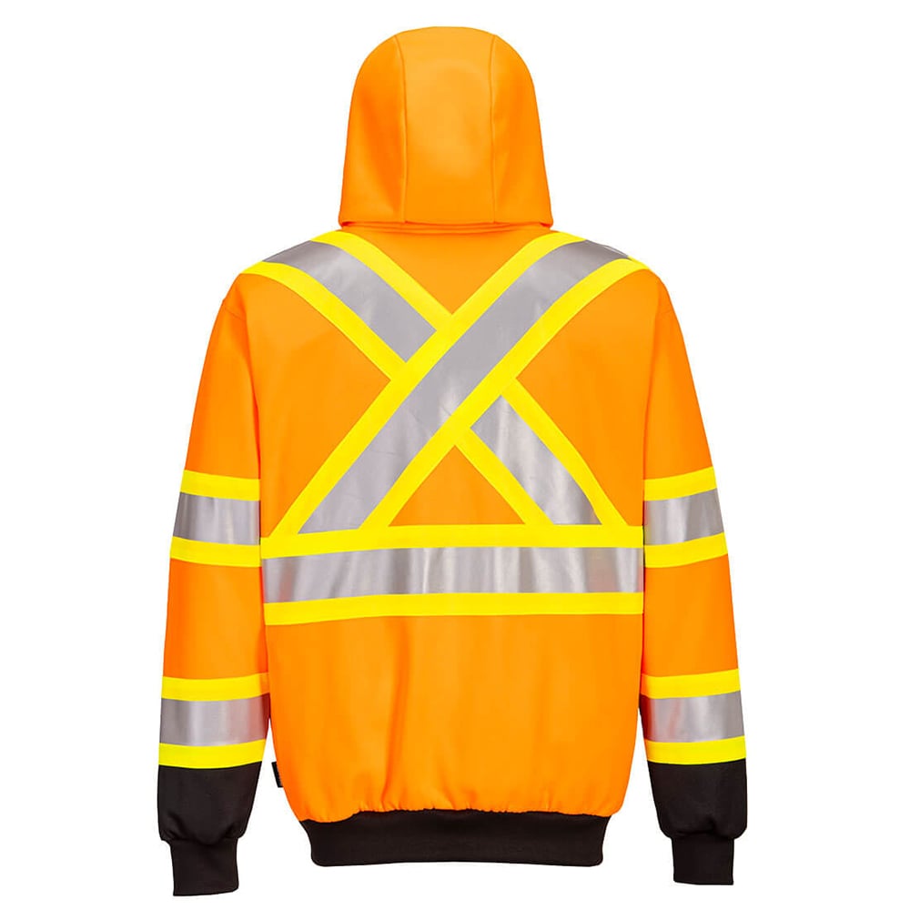 Portwest CA170 Class 3 X-Back Hoodie with Contrast Tape