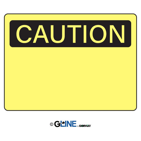 Caution Blank - Caution Sign - Gorvex.com