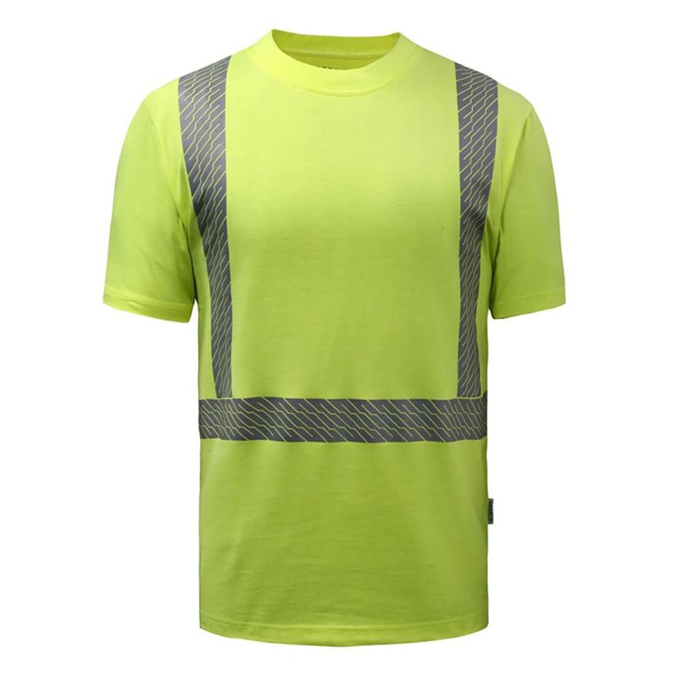 Class 2 Eco - UNIFI Recycled Poly/Cotton Blend Short Sleeve T-Shirt - Gorvex.com