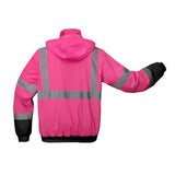 Class 3 Pink Two - Tone Winter Bomber Jacket - Gorvex.com