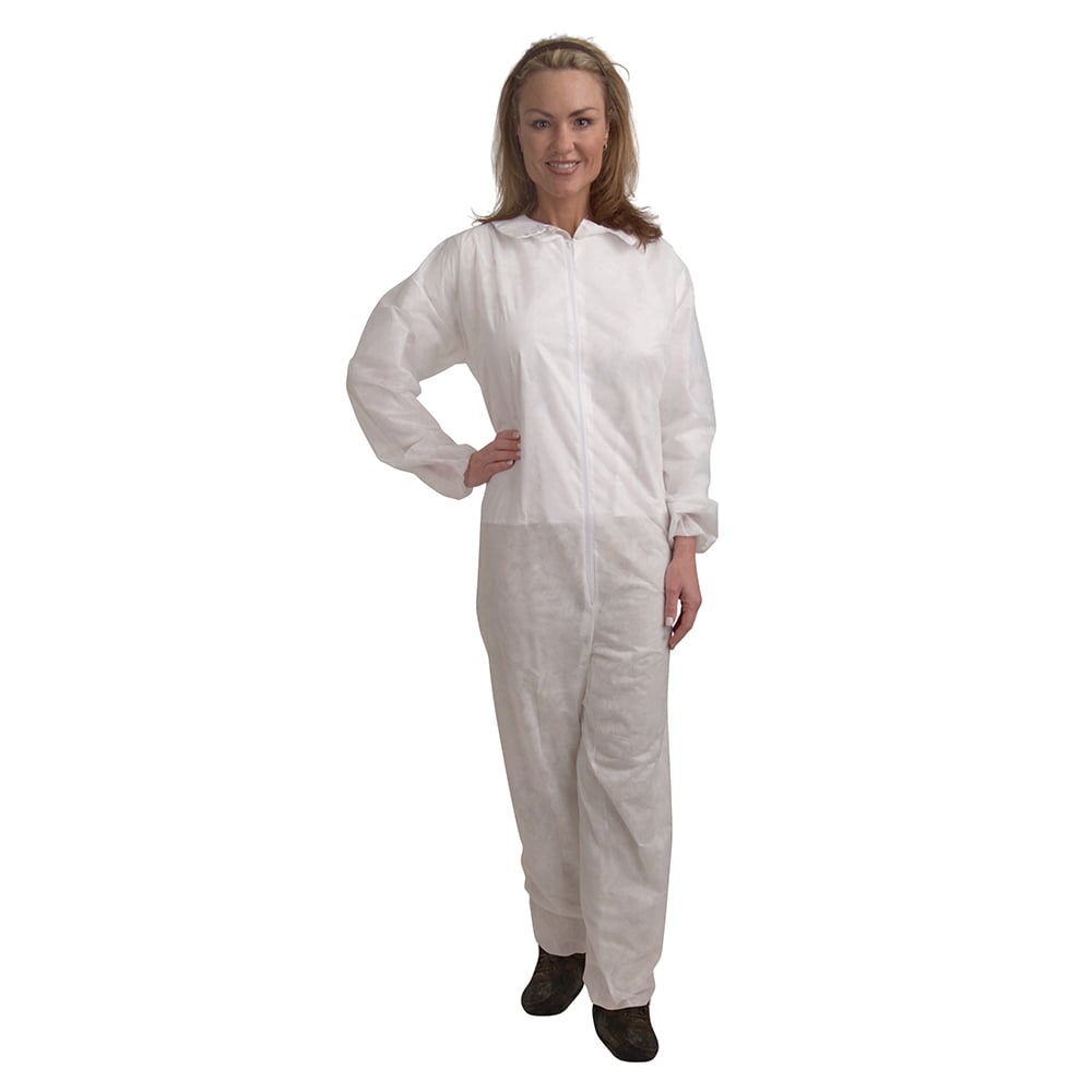 Cordova Standard Weight Polypropylene Coverall, Elastic Wrist & Ankle, 1 case (25 pieces)
