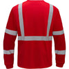 Colored Long Sleeve Safety T-Shirt with Black Bottom, Non - ANSI - Gorvex.com