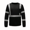 Colored Long Sleeve Safety T-Shirt with Black Bottom, Non - ANSI - Gorvex.com