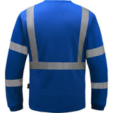 Colored Long Sleeve Safety T-Shirt with Black Bottom, Non - ANSI - Gorvex.com