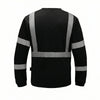 Colored Long Sleeve Safety T-Shirt with Black Bottom, Non - ANSI - Gorvex.com
