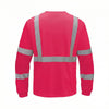 Colored Long Sleeve Safety T-Shirt with Black Bottom, Non - ANSI - Gorvex.com