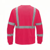 Colored Long Sleeve Safety T-Shirt with Black Bottom, Non - ANSI - Gorvex.com