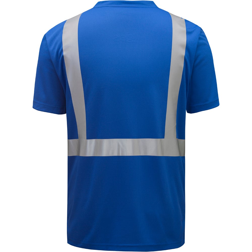 Colored Short Sleeve Safety T-Shirt with Black Bottom, Non - ANSI - Gorvex.com