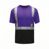 Colored Short Sleeve Safety T-Shirt with Black Bottom, Non - ANSI - Gorvex.com