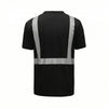 Colored Short Sleeve Safety T-Shirt with Black Bottom, Non - ANSI - Gorvex.com