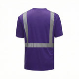 Colored Short Sleeve Safety T-Shirt with Black Bottom, Non - ANSI - Gorvex.com