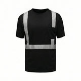 Colored Short Sleeve Safety T-Shirt with Black Bottom, Non - ANSI - Gorvex.com
