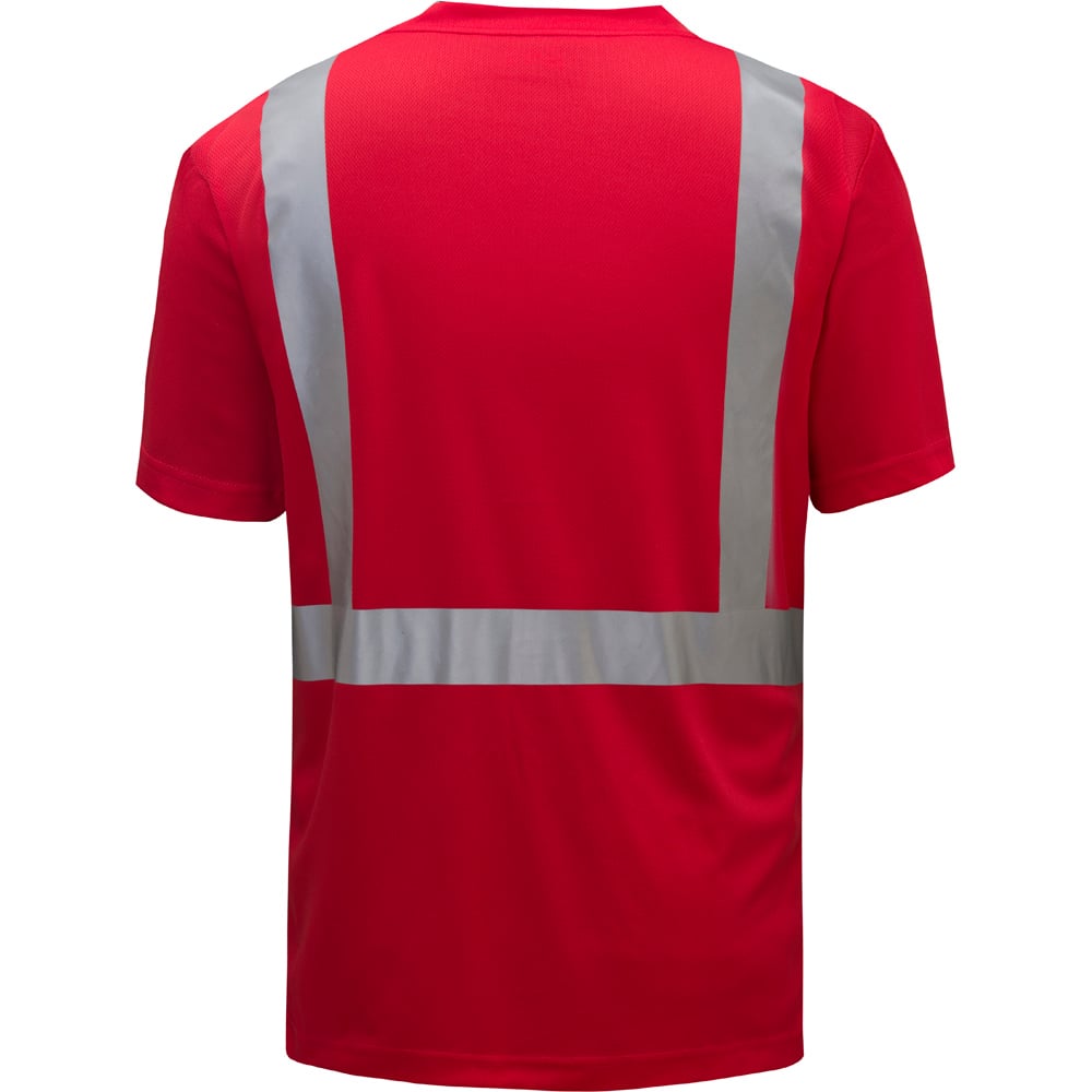 Colored Short Sleeve Safety T-Shirt with Black Bottom, Non - ANSI - Gorvex.com