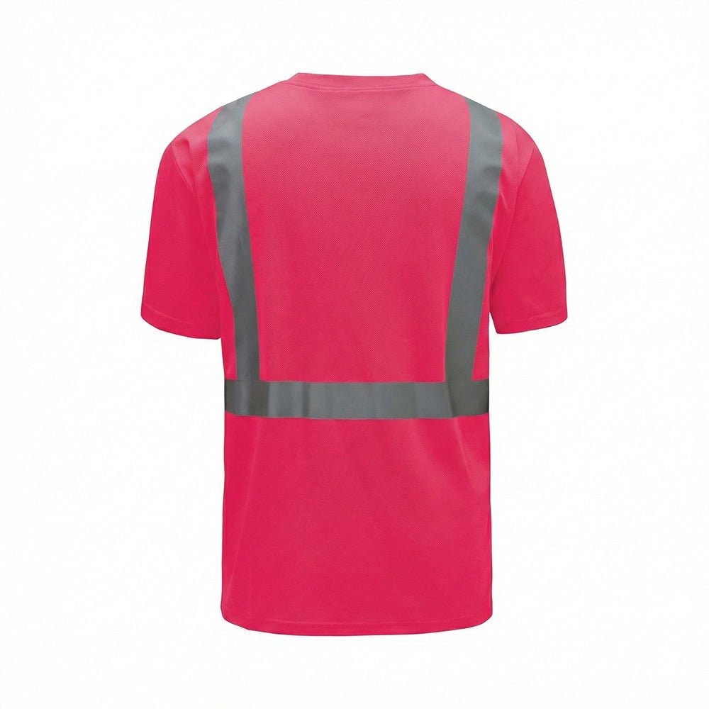 Colored Short Sleeve Safety T-Shirt with Black Bottom, Non - ANSI - Gorvex.com