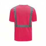 Colored Short Sleeve Safety T-Shirt with Black Bottom, Non - ANSI - Gorvex.com