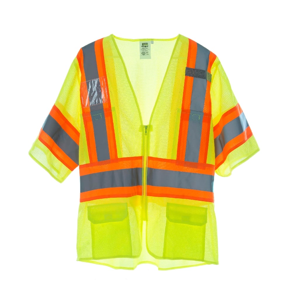 Cor - Brite™ Class 3 Hi Vis Mesh Vest with 6 Pockets - Gorvex.com