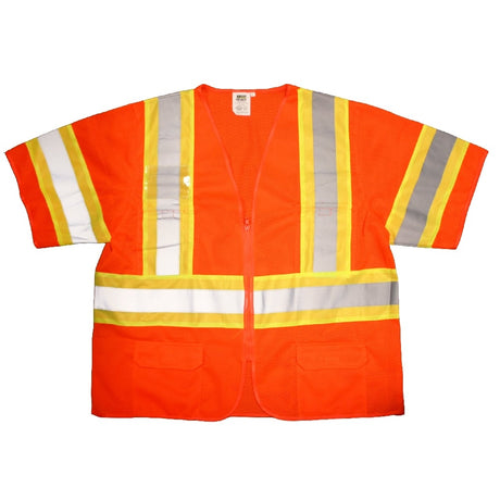 Cor - Brite™ Class 3 Hi Vis Mesh Vest with 6 Pockets - Gorvex.com