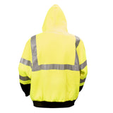 Cor - Brite™ Class 3 Hooded Sweatshirt with Heat Applied Reflective Tape - Gorvex.com