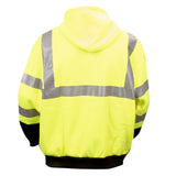 Cor - Brite™ Class 3 Hooded Sweatshirt with Heat Applied Reflective Tape - Gorvex.com