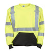 Cor - Brite™ Crew Neck Sweatshirt with Heat Applied Reflective Tape - Gorvex.com