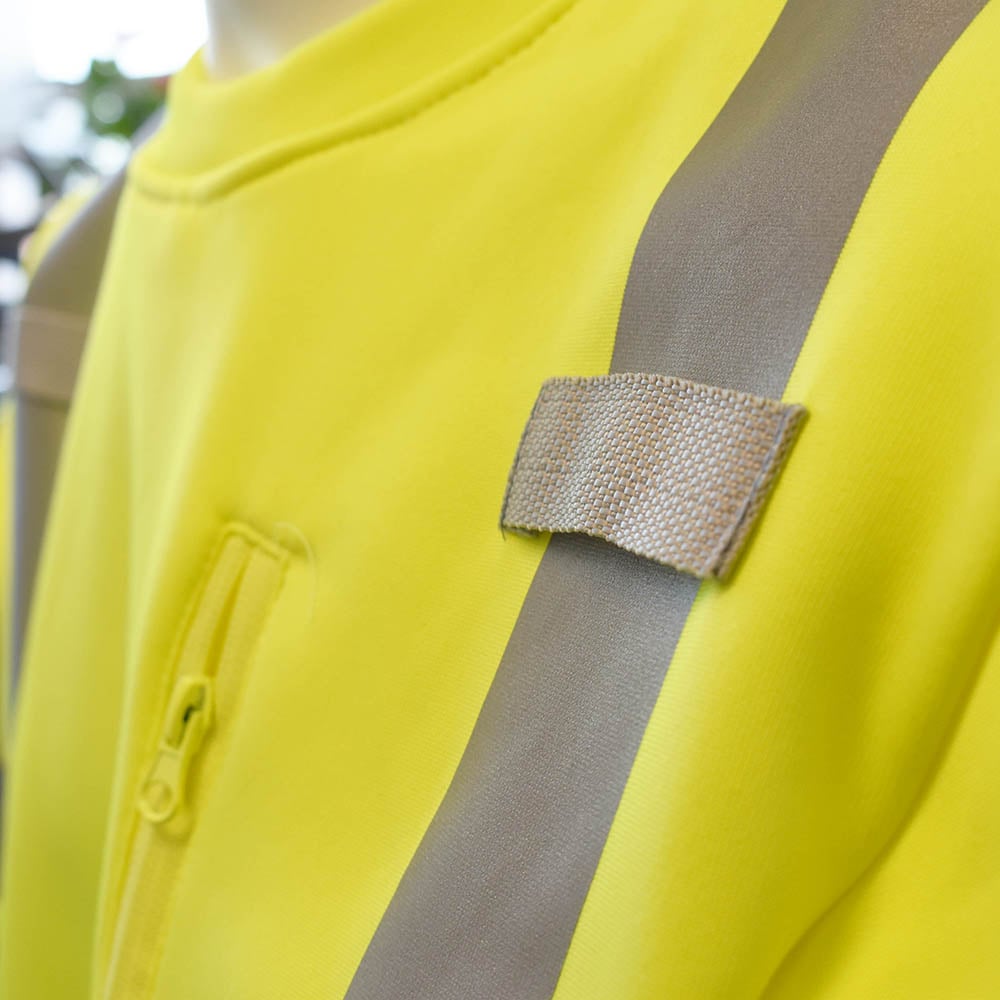 Cor - Brite™ Crew Neck Sweatshirt with Heat Applied Reflective Tape - Gorvex.com