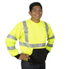 Cor - Brite™ Crew Neck Sweatshirt with Heat Applied Reflective Tape - Gorvex.com