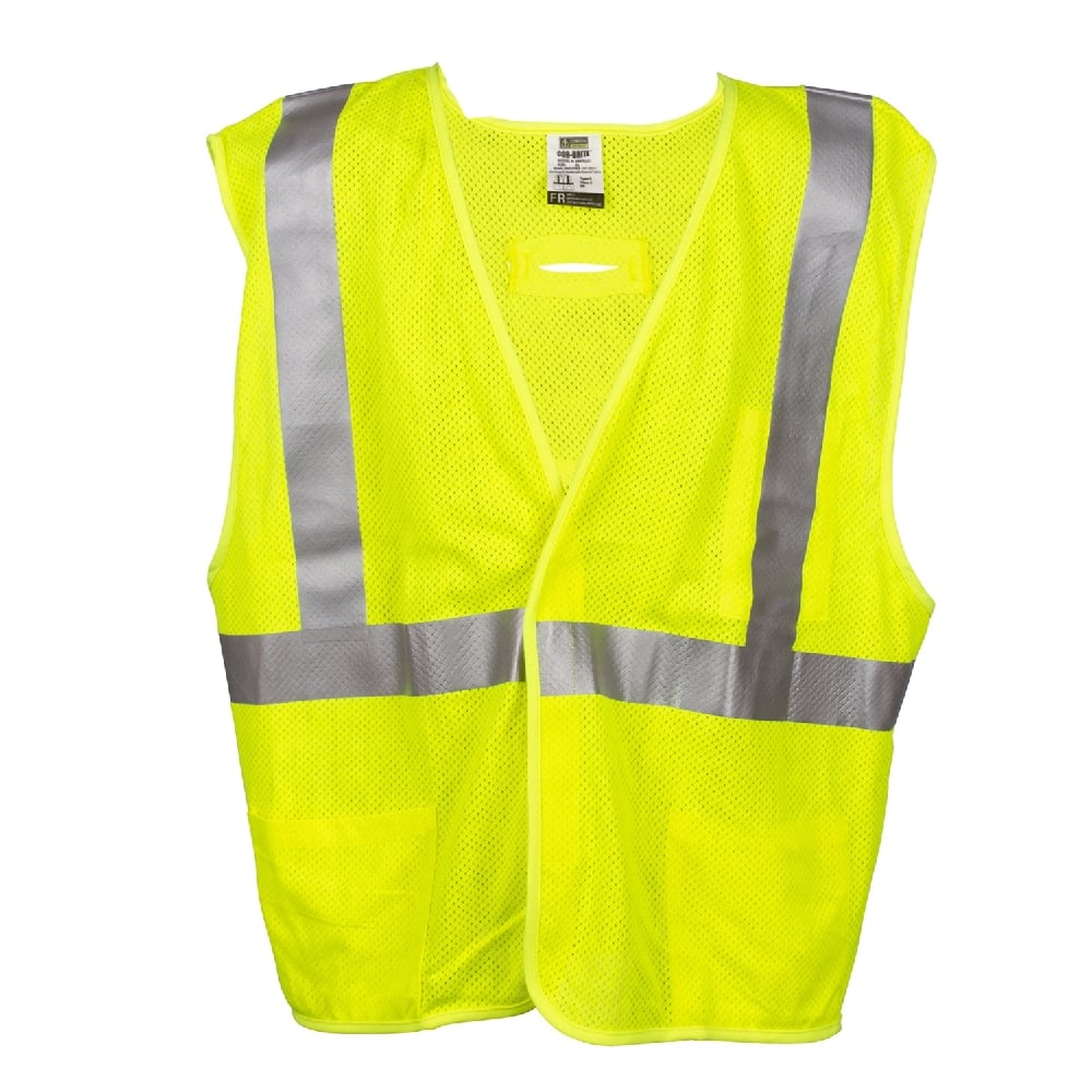 Cor - Brite® FR Modacrylic Mesh Vest with Heat Applied Reflective Tape - Gorvex.com