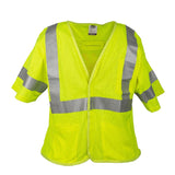 Cor - Brite™ FR Modacrylic Sleeved Mesh Vest with Heat Applied Tape - Gorvex.com