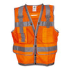 Cor - Brite® Heavy - Duty Surveyor's Vest with Snap Closure + D - Ring Access - Gorvex.com