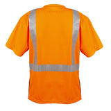 Cor - Brite® Hi Vis Birdseye Short Sleeved Shirt with Black Front Panel - Gorvex.com