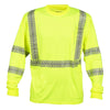 COR - BRITE® Hi Vis Long Sleeve Shirt with Heat Applied Reflective Tape - Gorvex.com