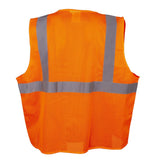 COR - BRITE® Hi Vis Mesh Surveyor's Vest with 6 Pockets and Zipper Closure - Gorvex.com