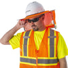 COR - BRITE® Hi Vis Mesh Surveyor's Vest/Contrasting Tapes and 2 Mic Tab - Gorvex.com