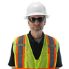 COR - BRITE® Hi Vis Mesh Surveyor's Vest/Contrasting Tapes and 2 Mic Tab - Gorvex.com