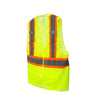 COR - BRITE® Hi Vis Mesh Surveyor's Vest/Contrasting Tapes and 2 Mic Tab - Gorvex.com