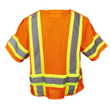 Cor - Brite™ Hi Vis Self - Extinguishing FR Vest with Contrasting Tape - Gorvex.com